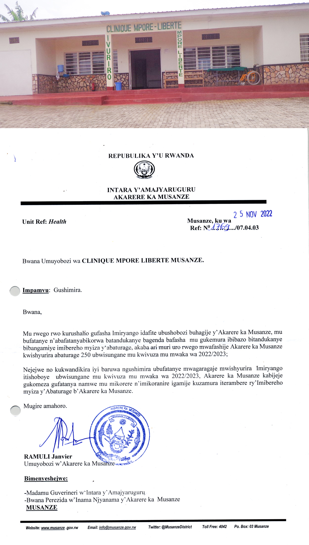 MPORE CLINIC SOCIAL ACTIVITY